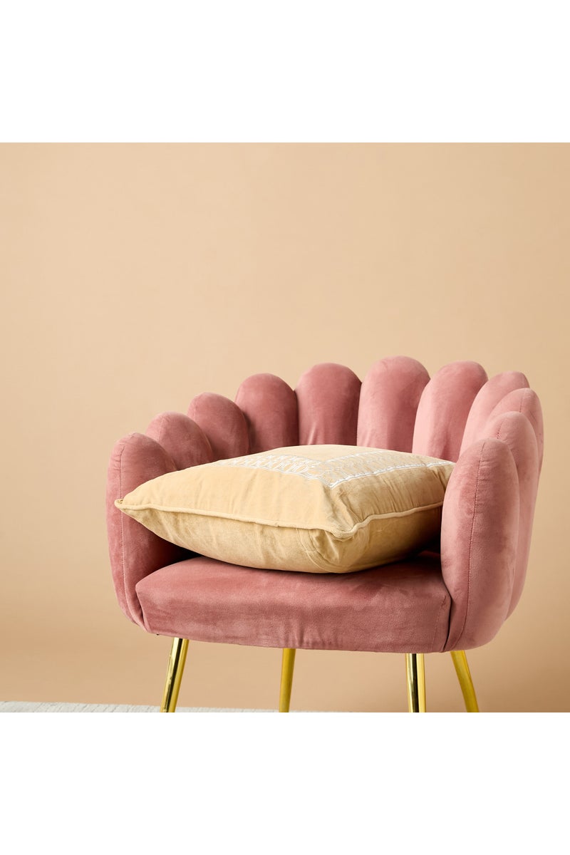 LIFESTYLE وسادة محشوة مطرزة - 50x50 سم - Image 4